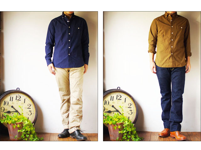 DELICIOUS [デリシャス] Pujol [navy/khaki]ボタンダウンシャツ[DS0121-113][MEN\'S]_f0051306_1712821.jpg