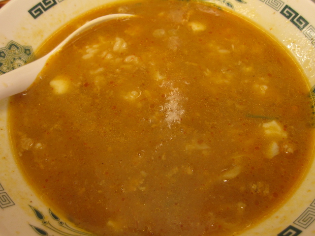 日高屋「温玉旨辛ラーメン¥490+半ライス¥100」@立川_b0042308_1158522.jpg