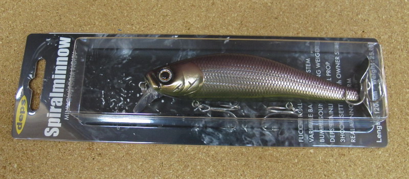 deps SキラーJr.145 ライズアップ145&スパイラルミノー_a0153216_22393995.jpg