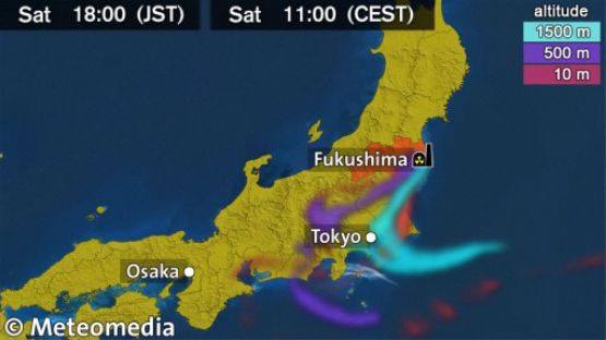 放射性物質拡散予想図と空間線量率測定結果 19,20,21_e0171497_4332651.jpg