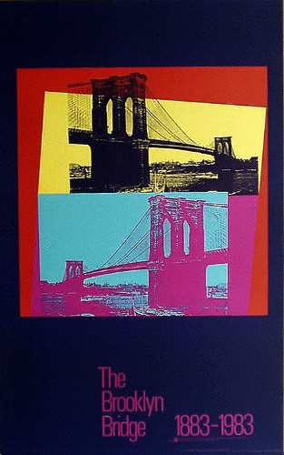 アンディ・ウォーホルのポスター「The Brooklyn Bridge 1883-1983 アンディ・ウォーホルのポスター「The Brooklyn Bridge 1883-1983