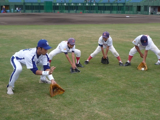 野球少年たちの夏の夢　～ドラゴンズ野球教室ｉｎ豊橋～_b0041442_23192296.jpg