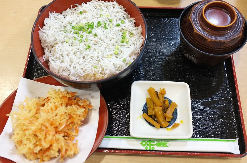 富士ＳＡ　シラス丼_f0050534_10445526.jpg