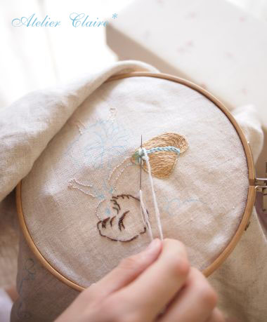 Chihiroの刺繍*麦わら帽子が出来たよ♪ : 東京・自由が丘 | 日本リボン