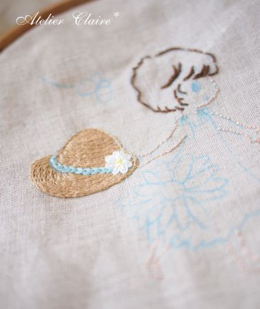 Chihiroの刺繍*麦わら帽子が出来たよ♪ : 東京・自由が丘 | 日本リボン