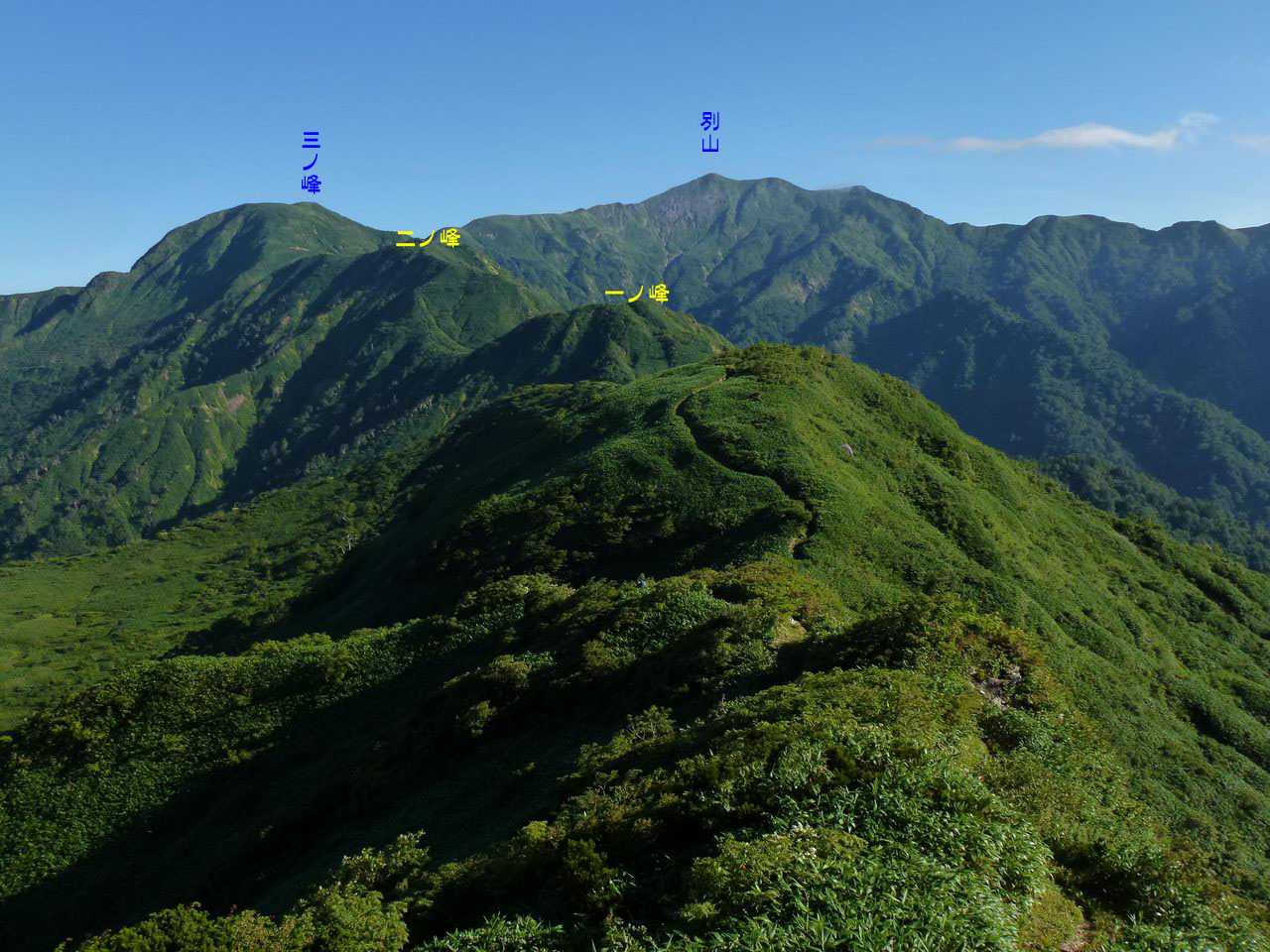 別山 石徹白道 美濃禅定道 から 山好き的日々 京都北山