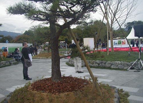 ●嵐山駅前の変化、その137(駅舎から広場、脇道から広場)_d0053294_132067.jpg