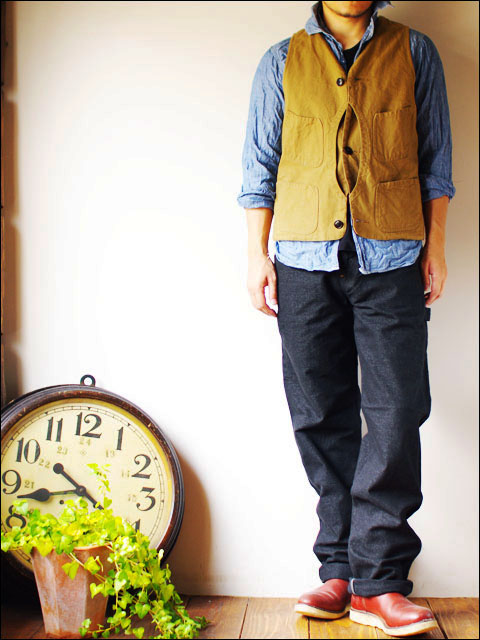 orslow [オアスロウ] PAINTER PANTS BLACK[オアスロウ ペインター