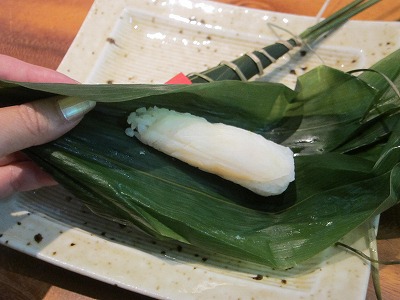 茶話楽のちまき寿司_d0133485_16382627.jpg