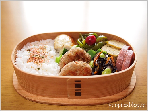 8月31日 水 お弁当 卯の花ハンバーグ 日々の暮らしとお弁当