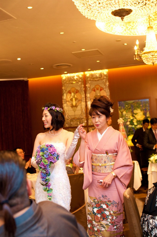 新郎新婦様からのメール　アジサイのキャスケードブーケ　ポールボキューズ様へ_a0042928_19145460.jpg