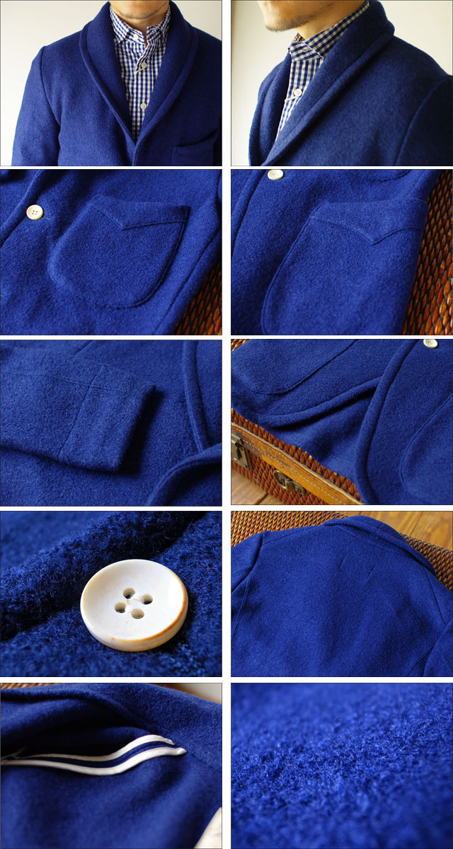 Haver Sack [ハバーサック] compressed wool pile knit shawl collor jacket [圧縮パイルニットジャケット]_f0051306_18421367.jpg