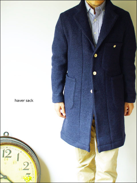 Haver Sack [ハバーサック] compressed knit chester coat [圧縮ニットチェスターコート、] _f0051306_18445697.jpg