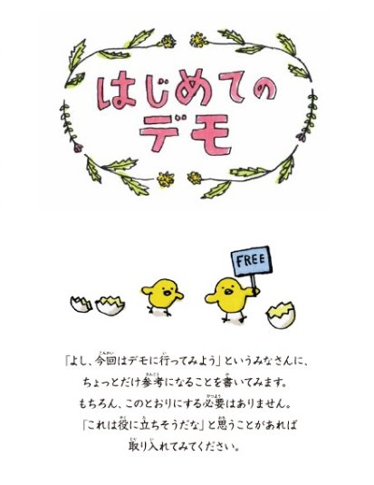 ▼はじめての人も、そうでない人も、デモに行くときは忘れずに_d0017381_30261.jpg