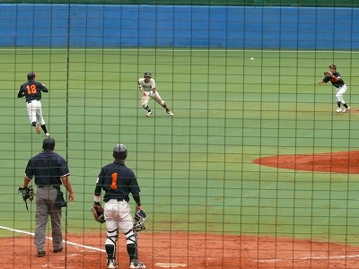 國學院大対拓殖大　９月５日　東都大学野球２部開幕戦_b0166128_11182228.jpg