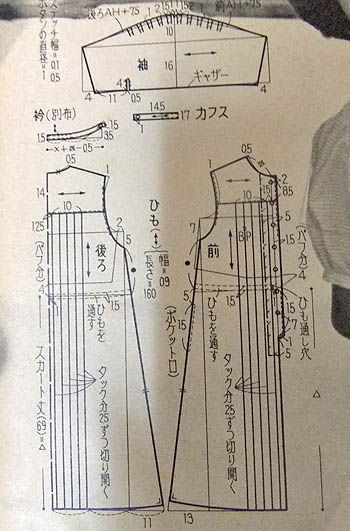 レトロなワンピース 製図 細々洋裁日記