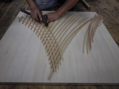 組子講習 干し網 : ものをつくるとゆうこと