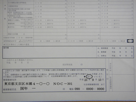 年金 免除 申請 書