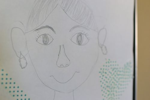 こどもの絵 怖いママの顔 ６歳10ヶ月 日々のテーブル あちらとこちら