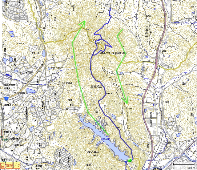 三日月山　立花山 （福岡県） 　272ｍ　367ｍ_f0212511_14485238.jpg