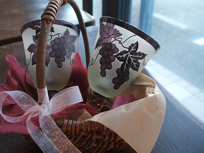 サンドブラストのガラスのgift_b0164613_169511.jpg