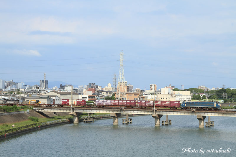 9月25日＠神崎川橋梁を往くEF66-54。_f0204321_1956026.jpg