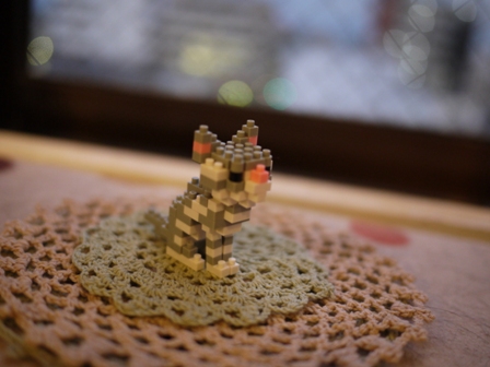 世界最小級ブロックnanoblock猫 空アメショグーグー編。_a0143140_22281987.jpg