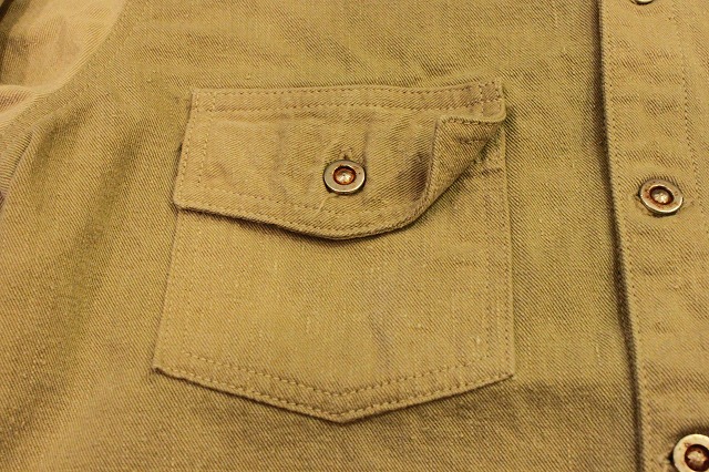 1920\'s style CUSTON DENIM SHIRT その3_d0121303_15532268.jpg