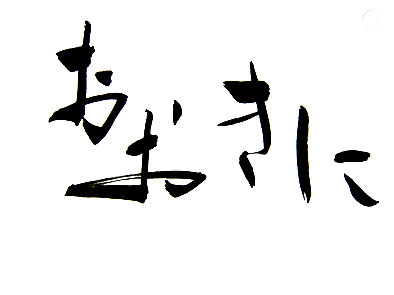 大阪名物 筆文字 花 大阪名物 筆文字 花