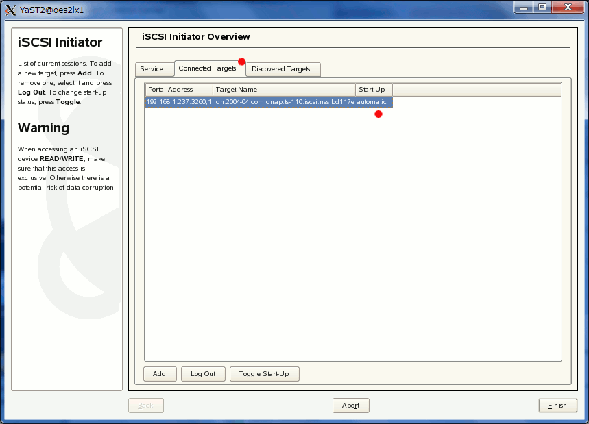 iSCSI 接続された Novell OES2/NSS ボリュームをマウントしなおす_a0056607_1335460.gif