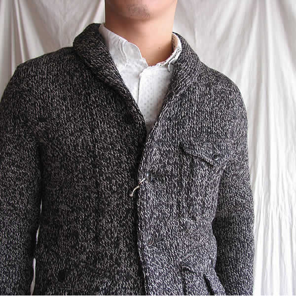 HAVERSACK (ハバーサック)　『top yarn double face cardigan』_c0181543_23375627.jpg