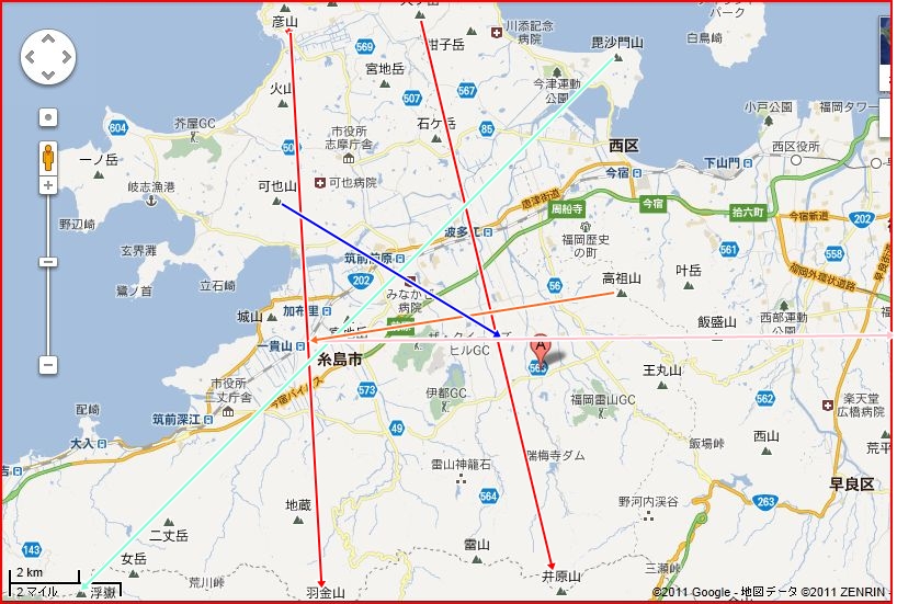 糸島の地図 地図を楽しむ 古代史の謎