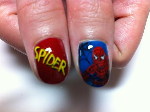 スパイダーマンネイル ネイルサロンabbie アビー 新宿東口店