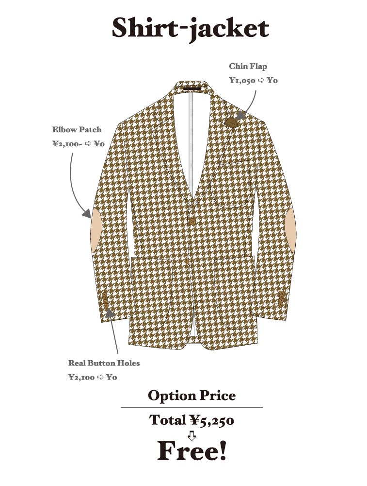 Option Free Campaign for Made to Measure Shirt/Shirt-Jacket 開催！_c0082801_1259533.jpg