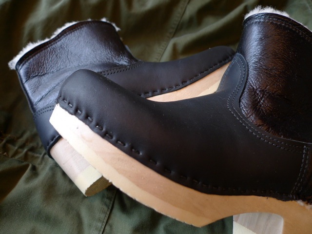 No.6 Clog Boots 5inch Aviator Shearing Black_f0111683_13585613.jpg