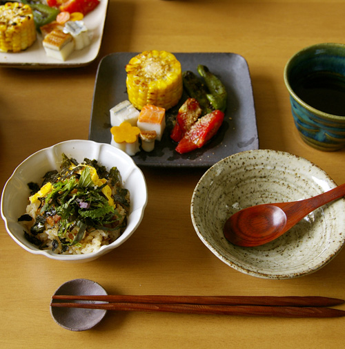 河内屋さんのあなごご飯の素でちらしご飯♪_b0099332_1754128.jpg