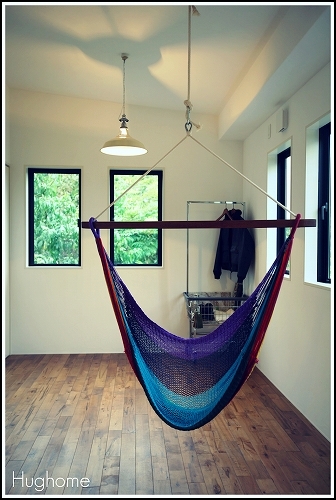 ハンモックのある暮らし プラスaな設計 Hughome Official Blog 自然素材に囲まれた暮らしを楽しむ家づくり