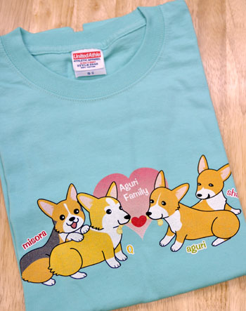 あぐりちゃんファミリーTシャツ、マウスパッド_d0102523_1155775.jpg