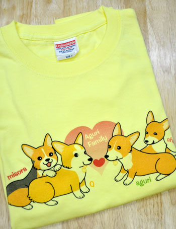 あぐりちゃんファミリーTシャツ、マウスパッド_d0102523_1163124.jpg