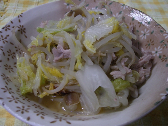 「白菜と豚肉のミルフィーユ」_a0214374_1603340.jpg