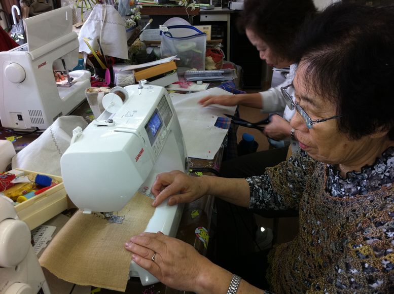 阿賀野市　手芸店トミタさんで皆さんでバッグを作って楽しみました♪_b0213187_1225257.jpg