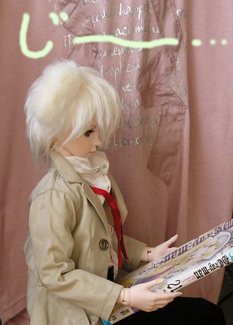 Dグレドール劇 ポーズ練習のアレン君 赤い薔薇と天使