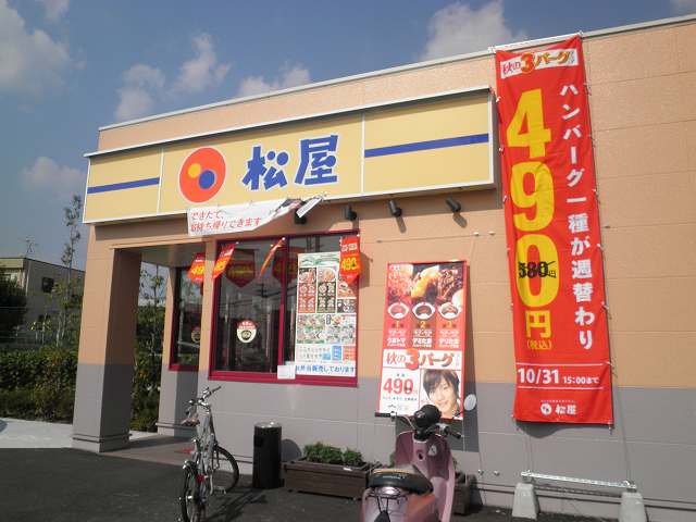 松屋のうまトマハンバーグ定食　箕面店_c0118393_18574359.jpg