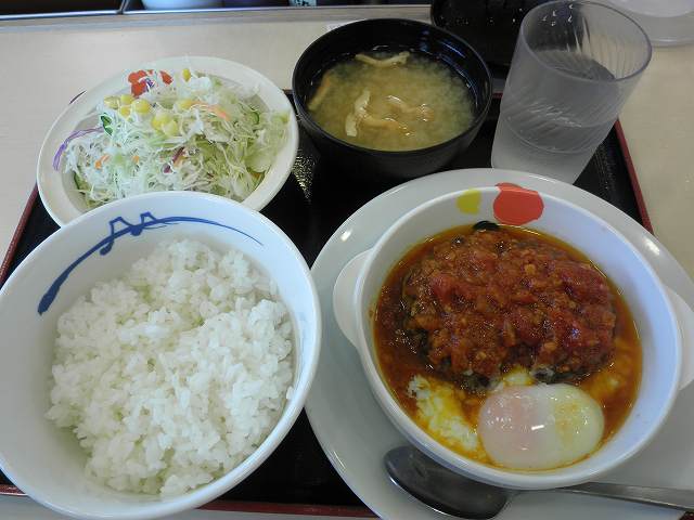 松屋のうまトマハンバーグ定食　箕面店_c0118393_193408.jpg