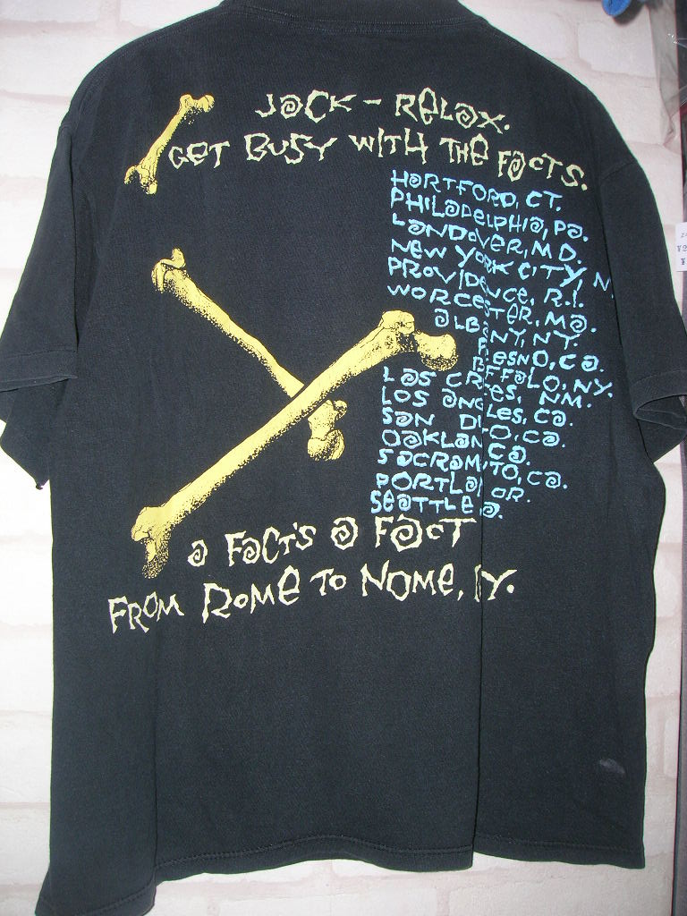 RUSH (ラッシュ) ROLL THE BONE Tシャツ 91年 PUSHEAD : 高円寺 RUSH (ラッシュ) ROLL THE BONE Tシャツ 91年 PUSHEAD : 高円寺