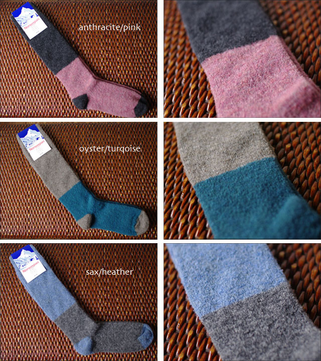 NORWEGIAN STYLE [ ノルウェージャン スタイル] bluky long 2-tone socks_f0051306_19501530.jpg