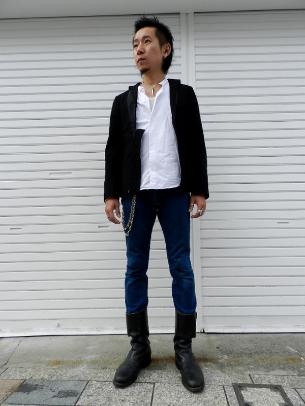 u.k. marine wool sailor jacket dead stock snaps_f0226051_21193278.jpg