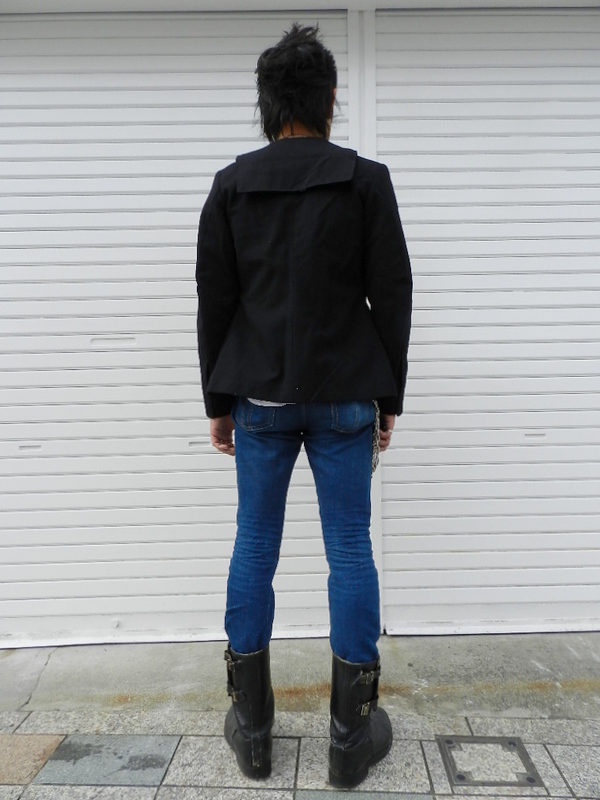 u.k. marine wool sailor jacket dead stock snaps_f0226051_21195259.jpg