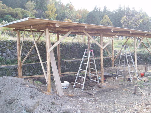 登り窯ができるまで 2.屋根作り Roof_d0247023_23435230.jpg