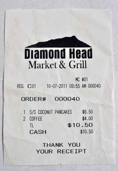 2011.10月 Hawaii vol.7　ブランチ@Diamond Head Market & Grill_e0138560_0542221.jpg